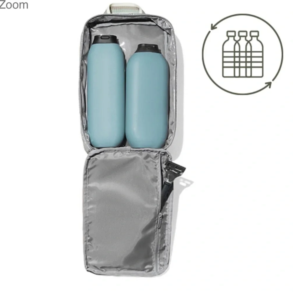 Modern Toiletry Bag Textured Grey